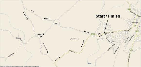 Ribble Valley Course Map